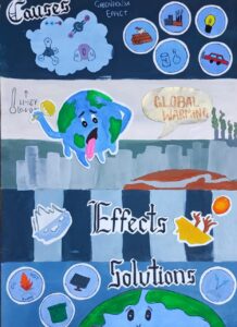 Poster color painting