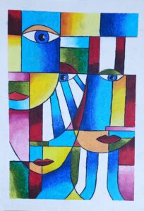 Oil Pastel drawing